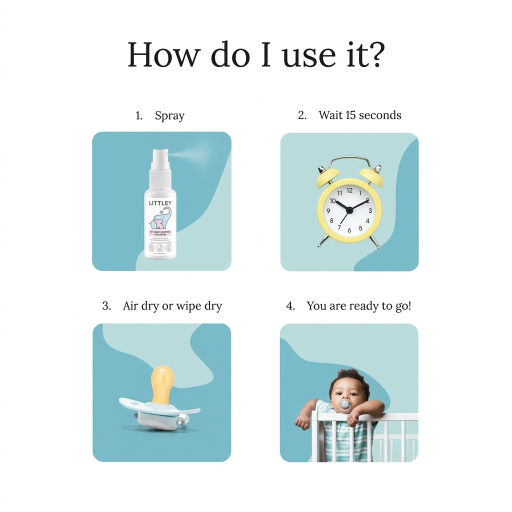Littley 16oz infant & toddler toy and surface cleaner