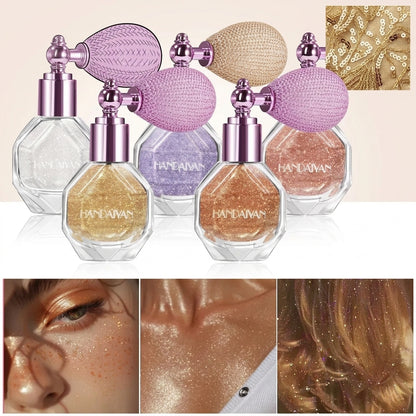 Solvara Glitter Highlighter Spray & 1-Box Pearlescent Cosmetic