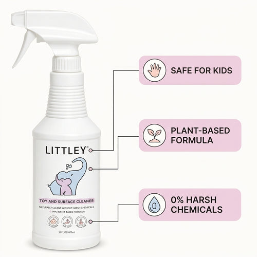 Littley 16oz infant & toddler toy and surface cleaner