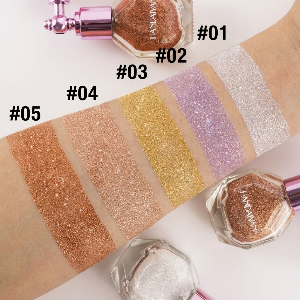 Solvara Glitter Highlighter Spray & 1-Box Pearlescent Cosmetic